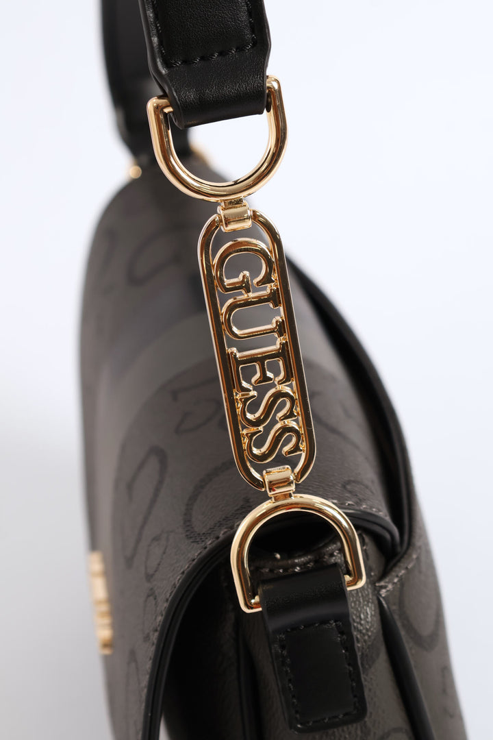 Wester Flap Crossbody Bag - Charcoal