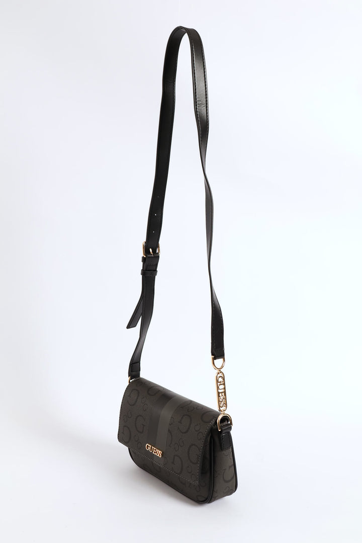 Wester Flap Crossbody Bag - Charcoal