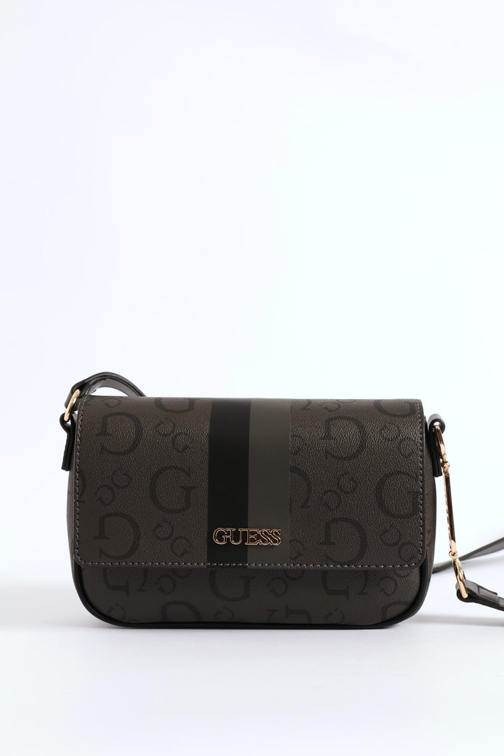 Wester Flap Crossbody Bag - Charcoal