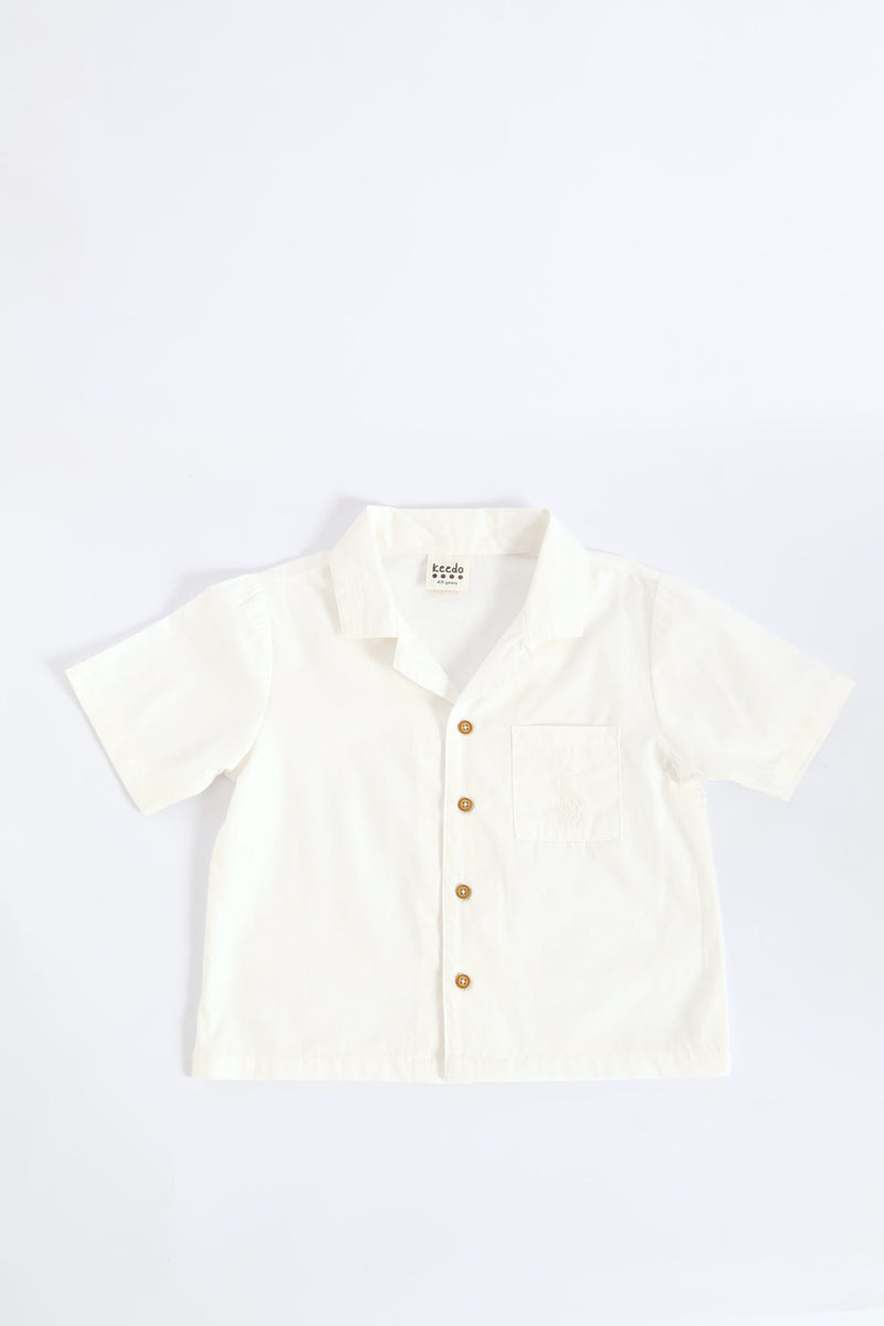 Keedo Boys Premium Shirt - White