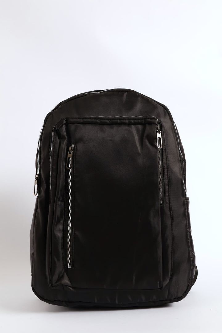 Zipped Backpack - Black
