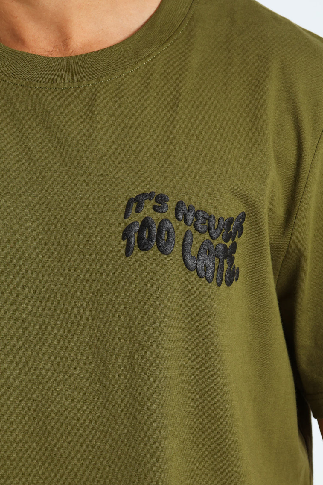 Good Things Print Tee - Light Fatigue