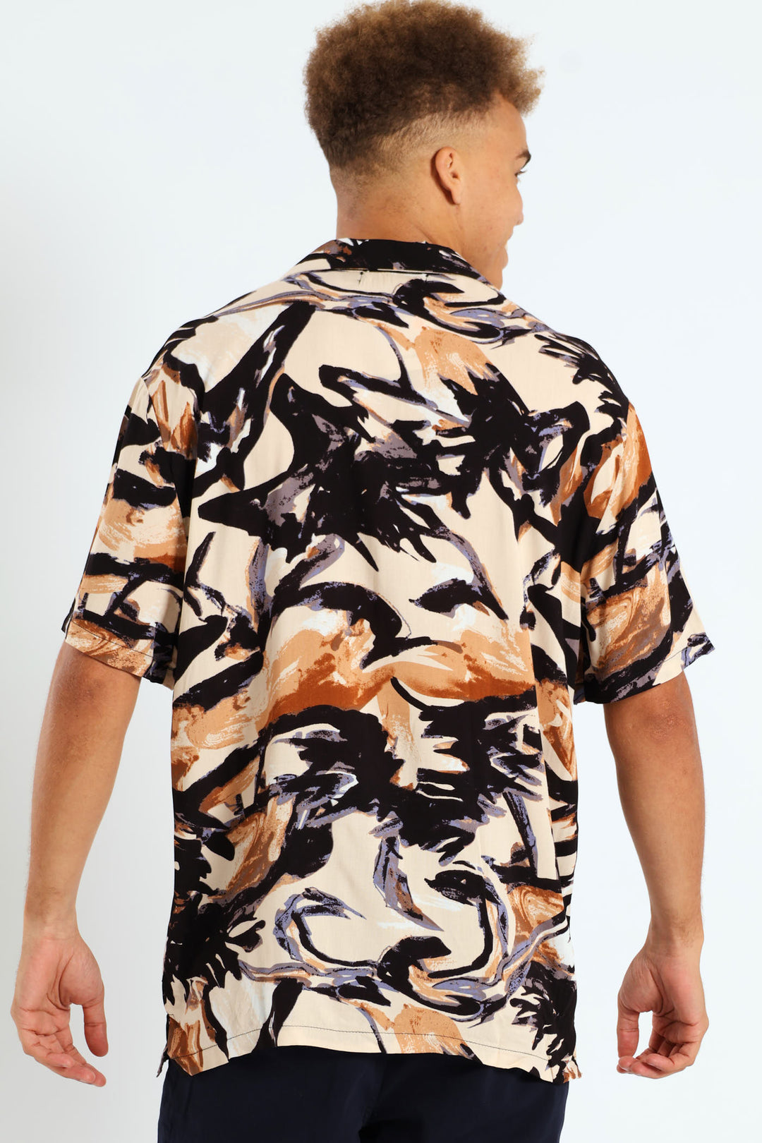 Viscose Swirl Shirt - White