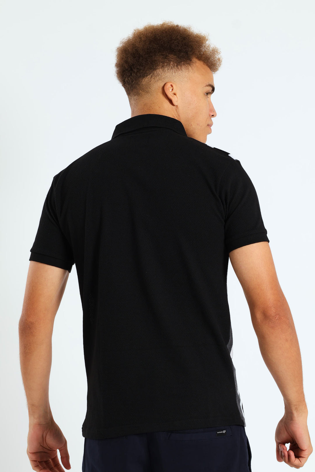 Texture Stripe Design Golfer - Grey