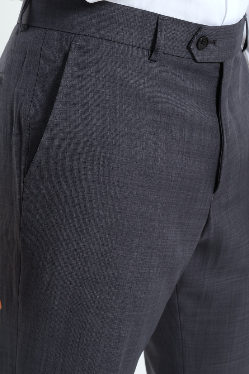 Regular Fit Essential Suit Trouser - Charcoal