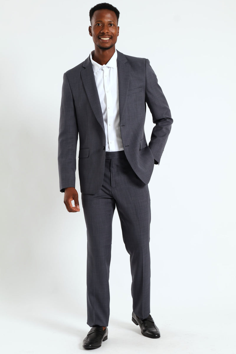 Regular Fit Essential Suit Jacket - Charcoal