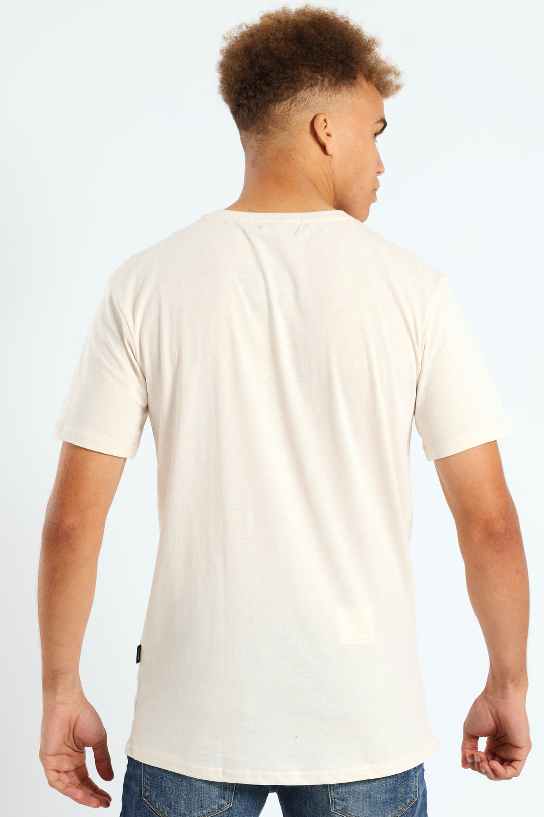 Short Sleeve Logo Tee - Cream