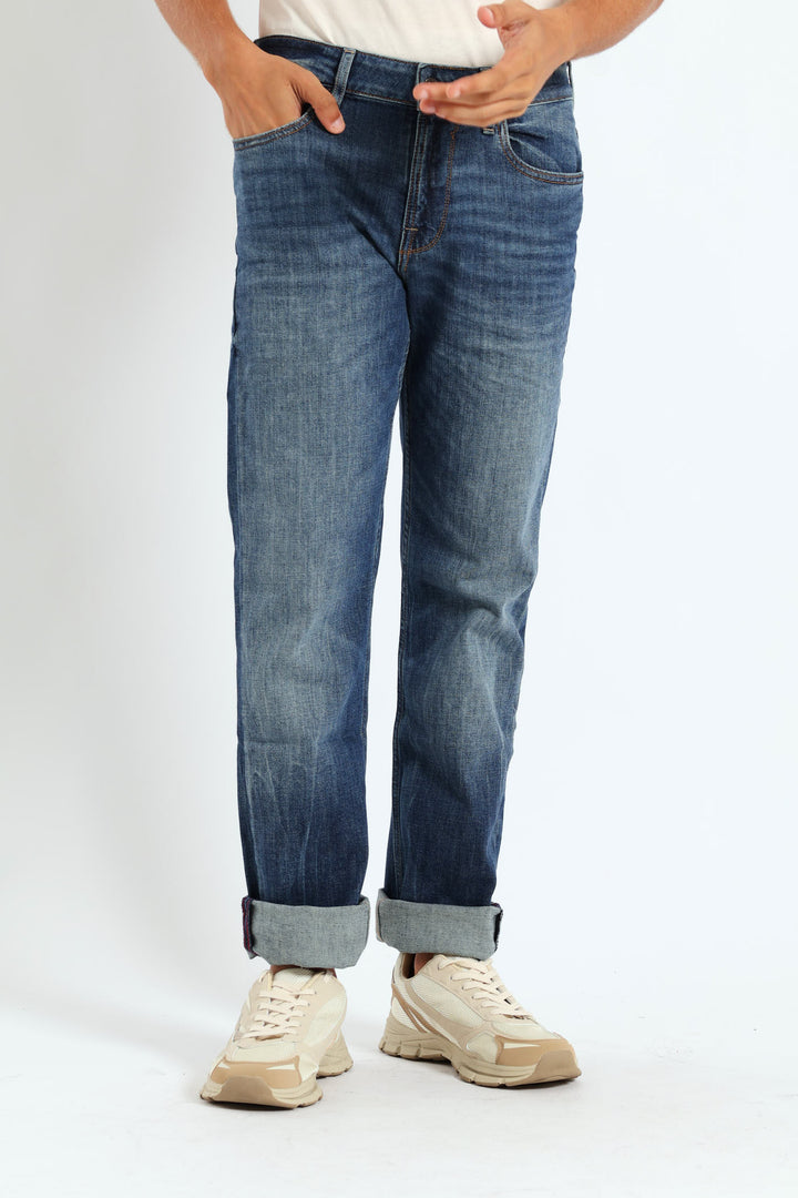 Stratus Straight Leg Denim - Dark Wash Ink