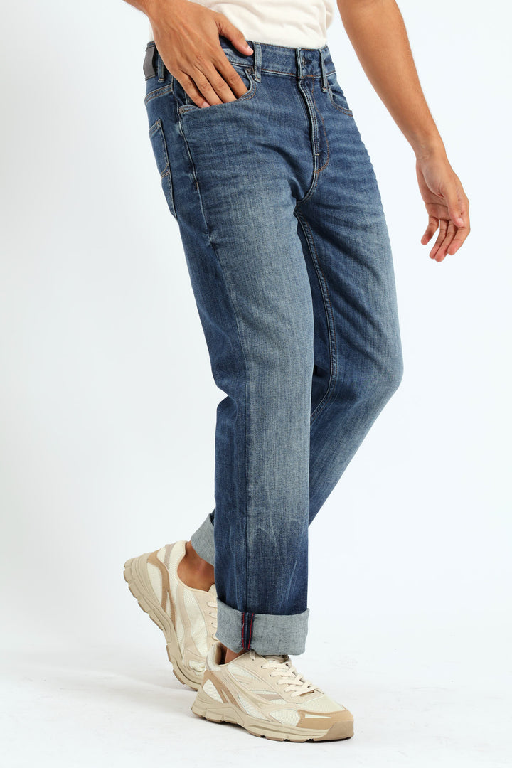 Stratus Straight Leg Denim - Dark Wash Ink