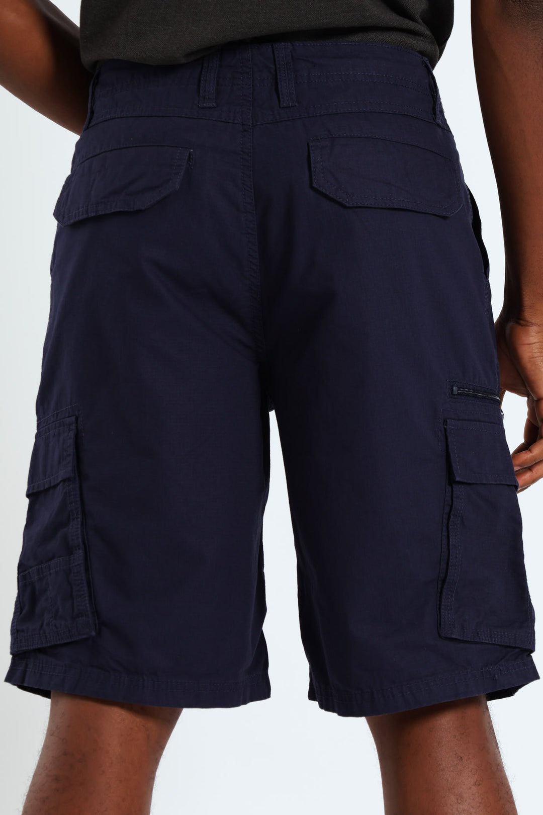 Plain Cargo Shorts - Navy