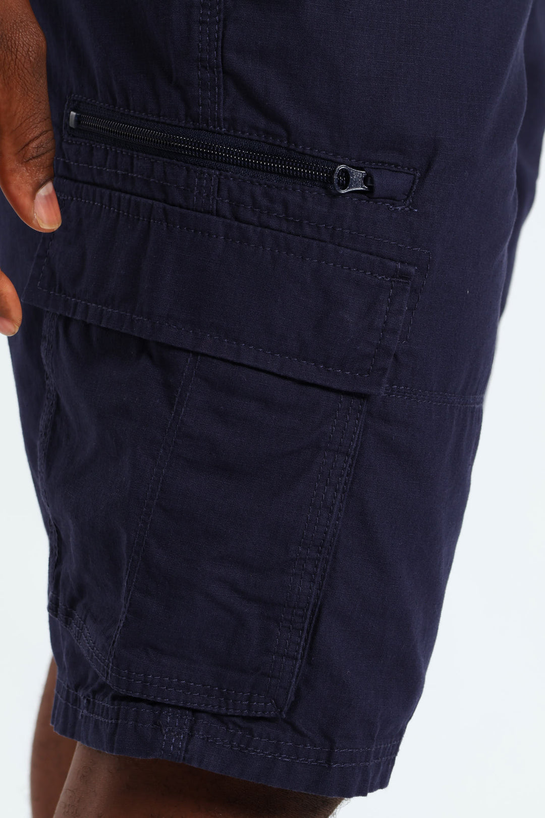 Plain Cargo Shorts - Navy
