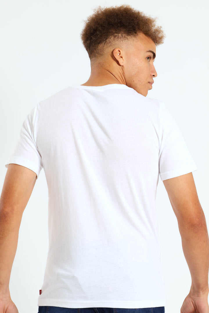 Boys Block Tee - White