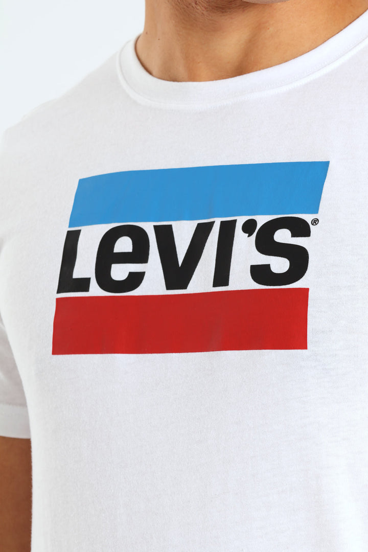 Boys Block Tee - White