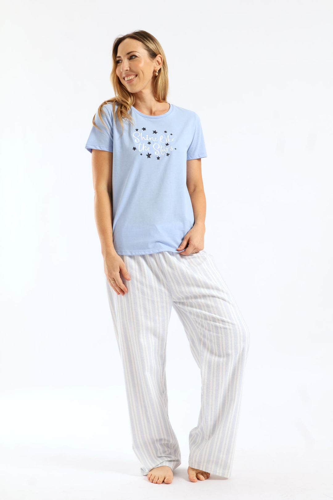 Shine Like Stars Knit Top - Blue