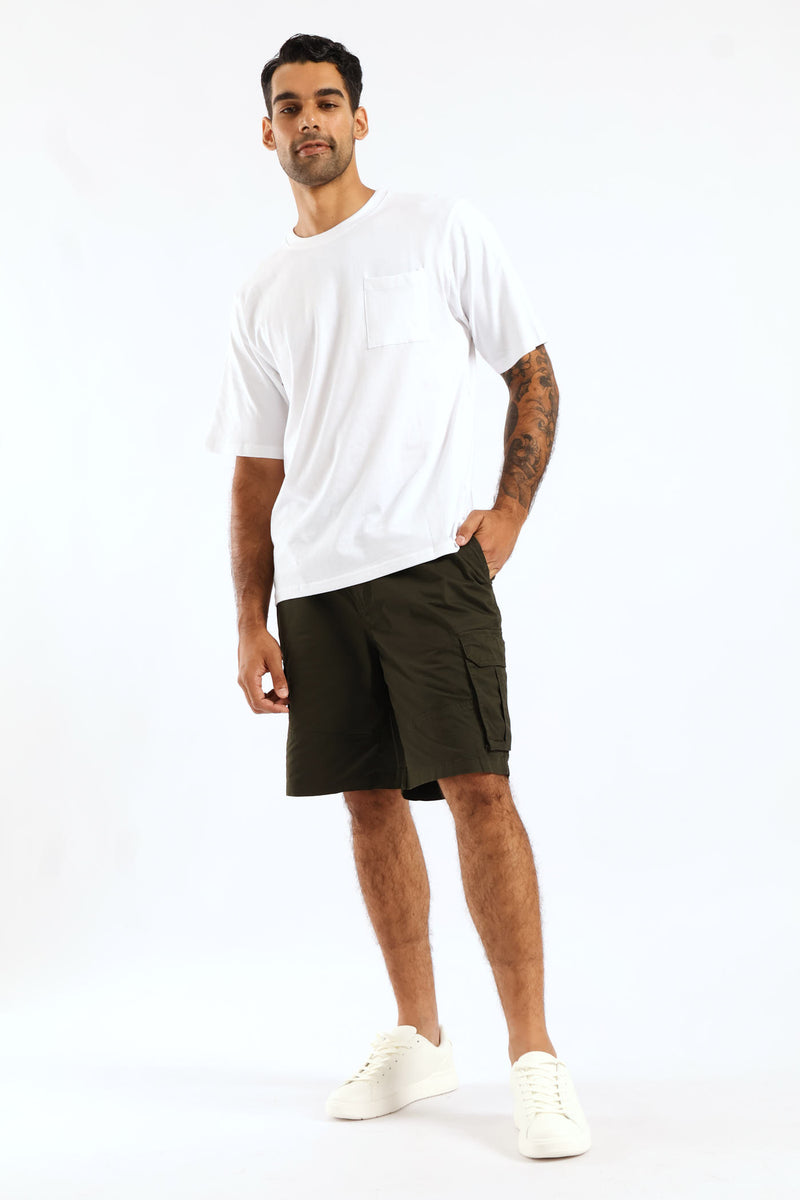 Heavy Weight Pocket Tee - White