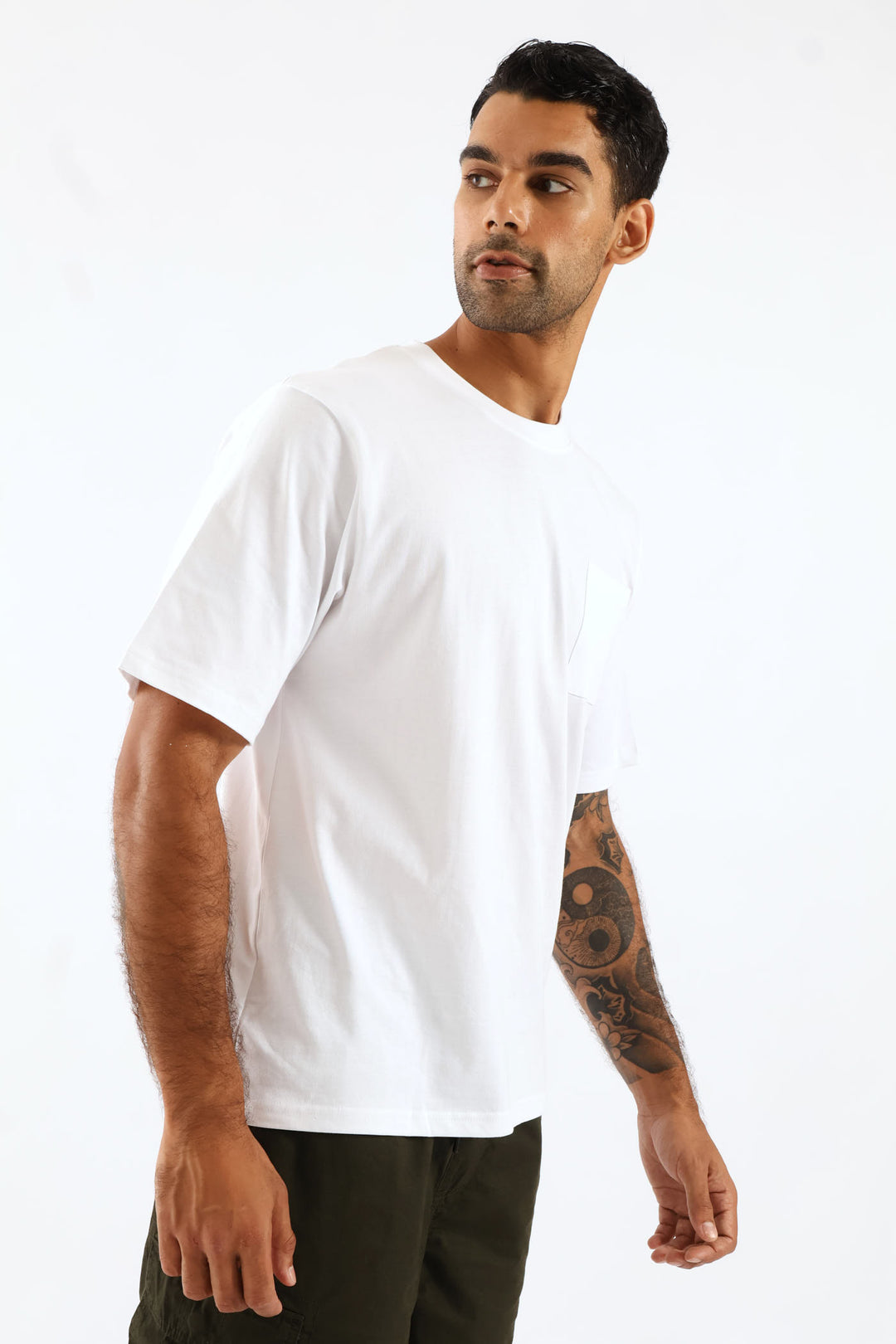 Heavy Weight Pocket Tee - White