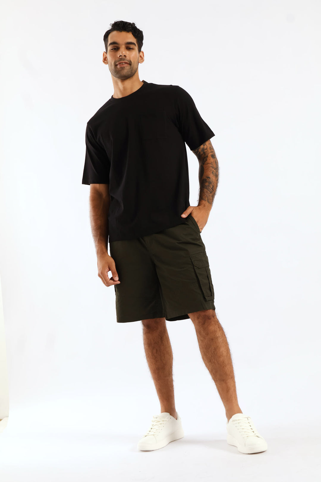 Heavy Weight Pocket Tee - Black