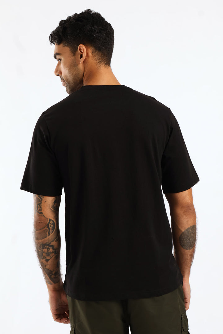 Heavy Weight Pocket Tee - Black