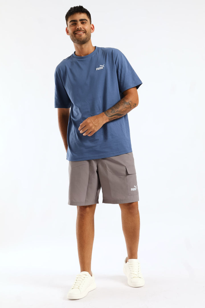 Essential No. 1 Small Relaxed Tee - Smokey Blue