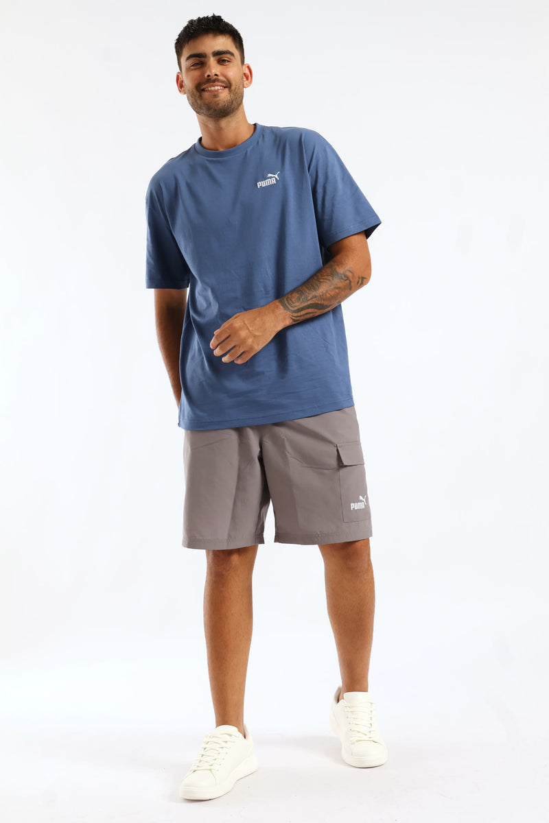 Essential No. 1 Small Relaxed Tee - Smokey Blue
