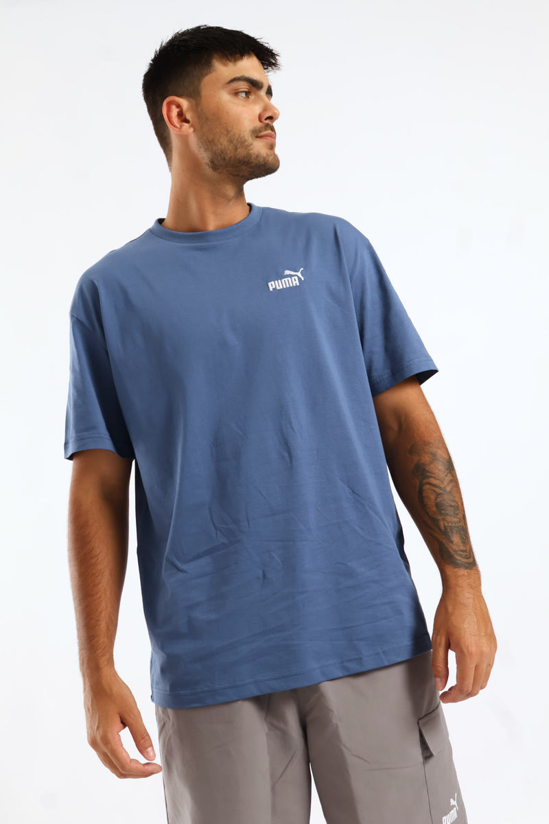 Essential No. 1 Small Relaxed Tee - Smokey Blue
