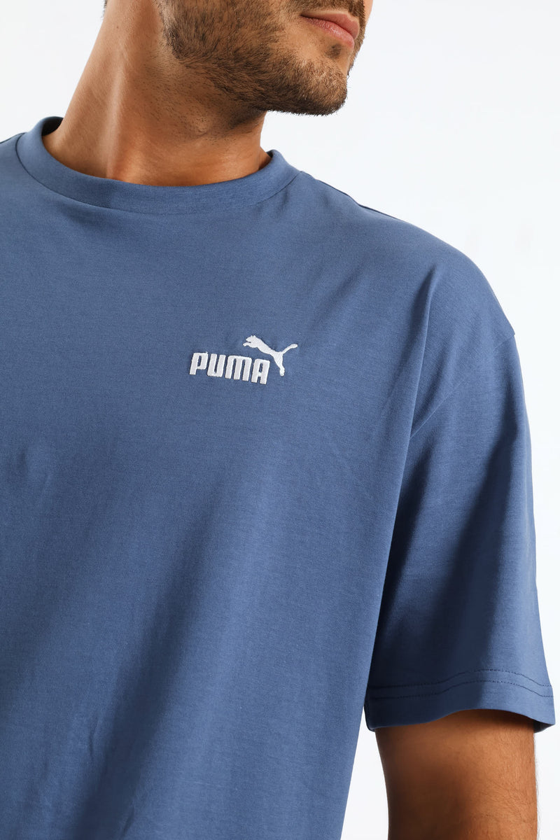 Essential No. 1 Small Relaxed Tee - Smokey Blue