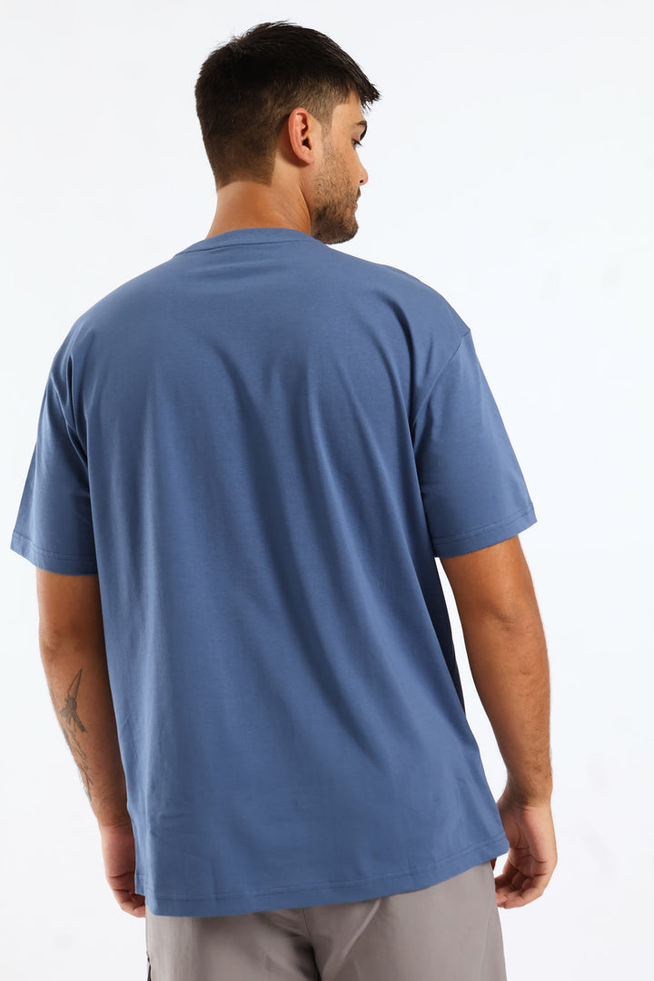 Essential No. 1 Small Relaxed Tee - Smokey Blue