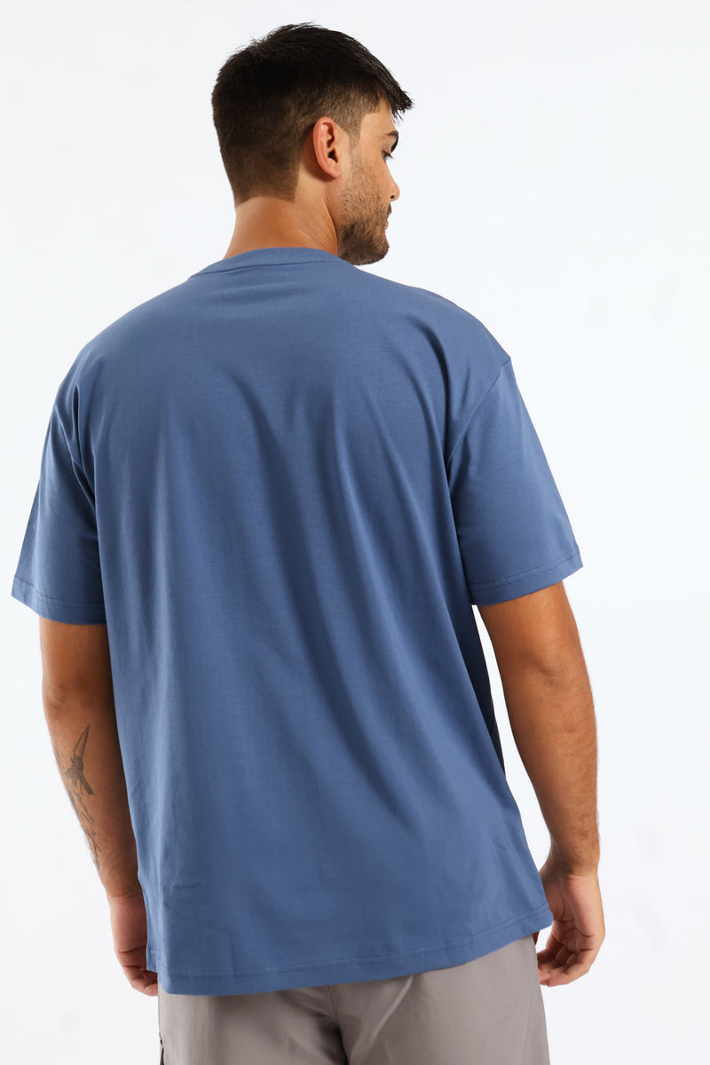 Essential No. 1 Small Relaxed Tee - Smokey Blue