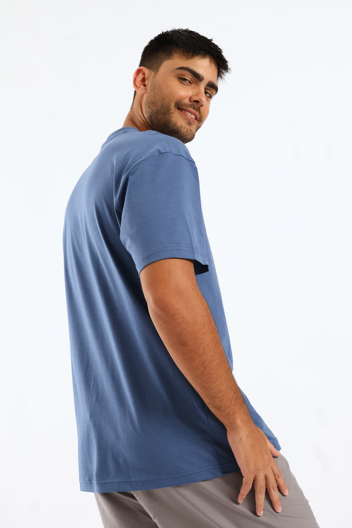 Essential No. 1 Small Relaxed Tee - Smokey Blue