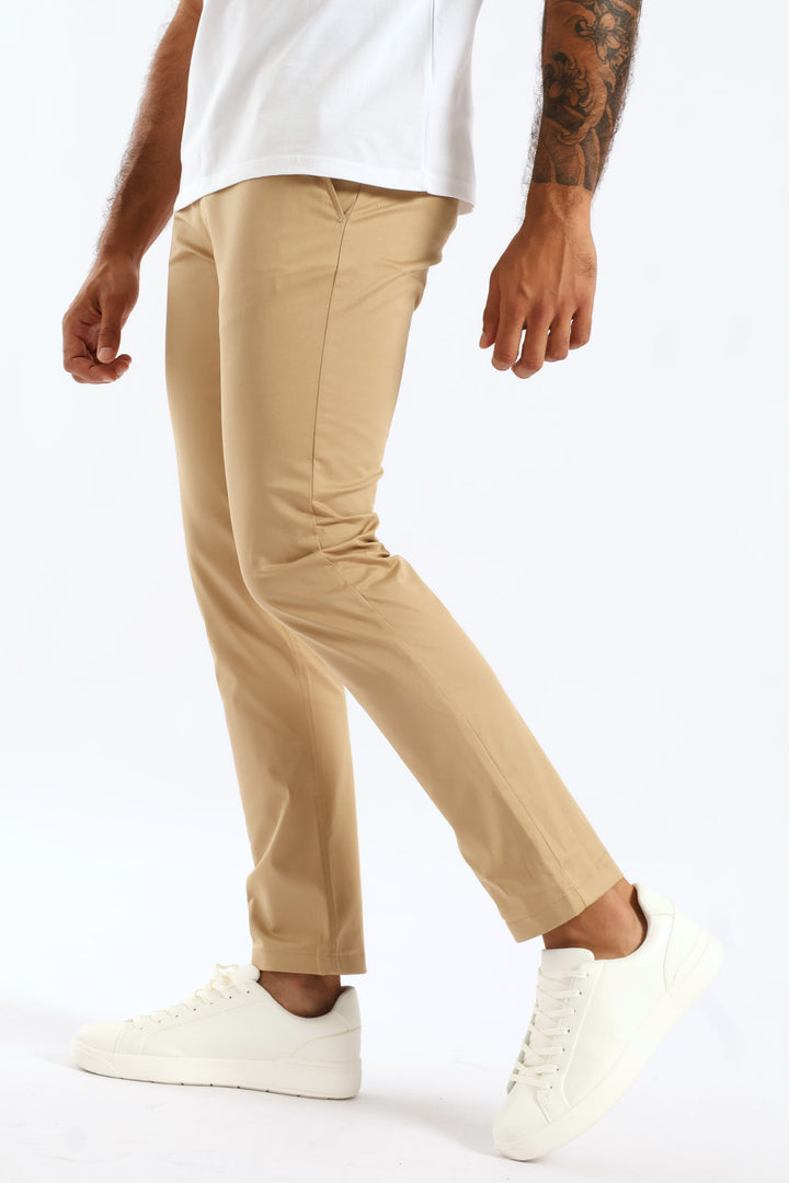 Milan Straight Leg Chino - Khaki