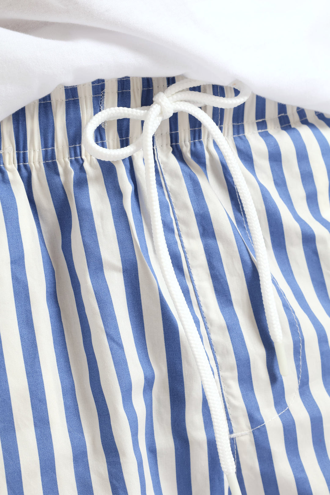 Stripe Beach Short - White/Blue