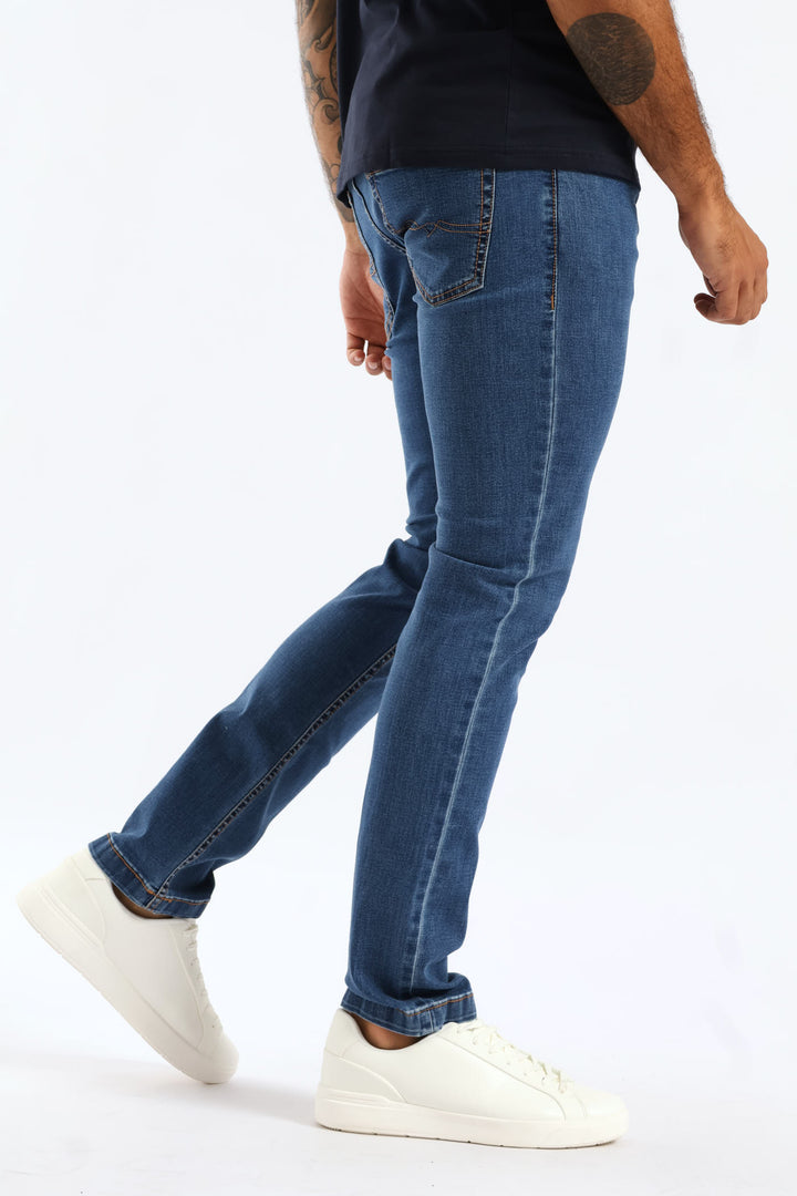 Simon Straight Leg Denim - Stonewash