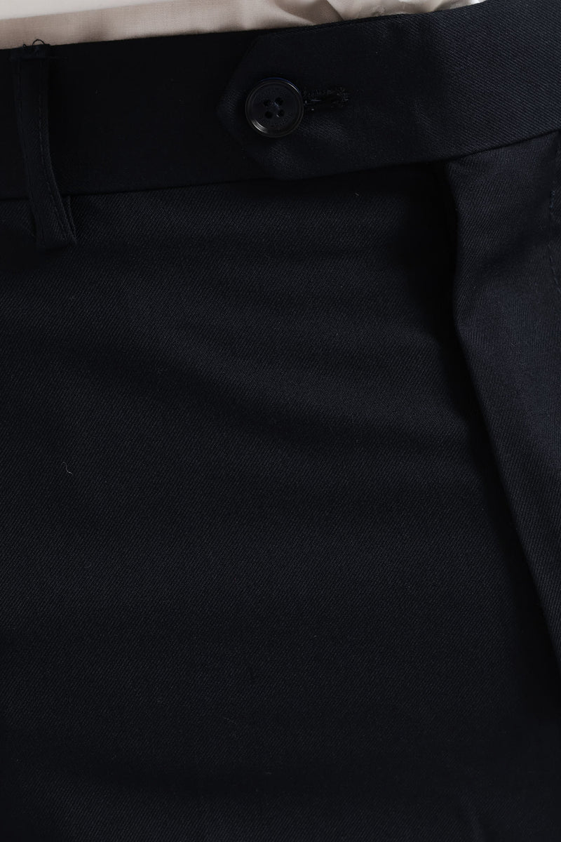Regular Fit Viscose Blend Suit Trouser - Navy