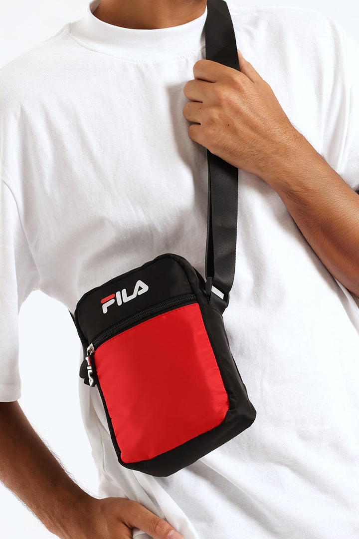 Boys Twitch Side Sling Bag - Black