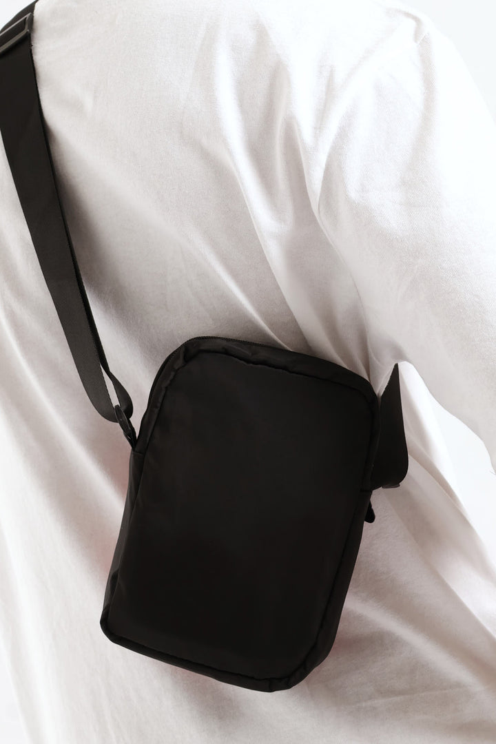 Boys Twitch Side Sling Bag - Black