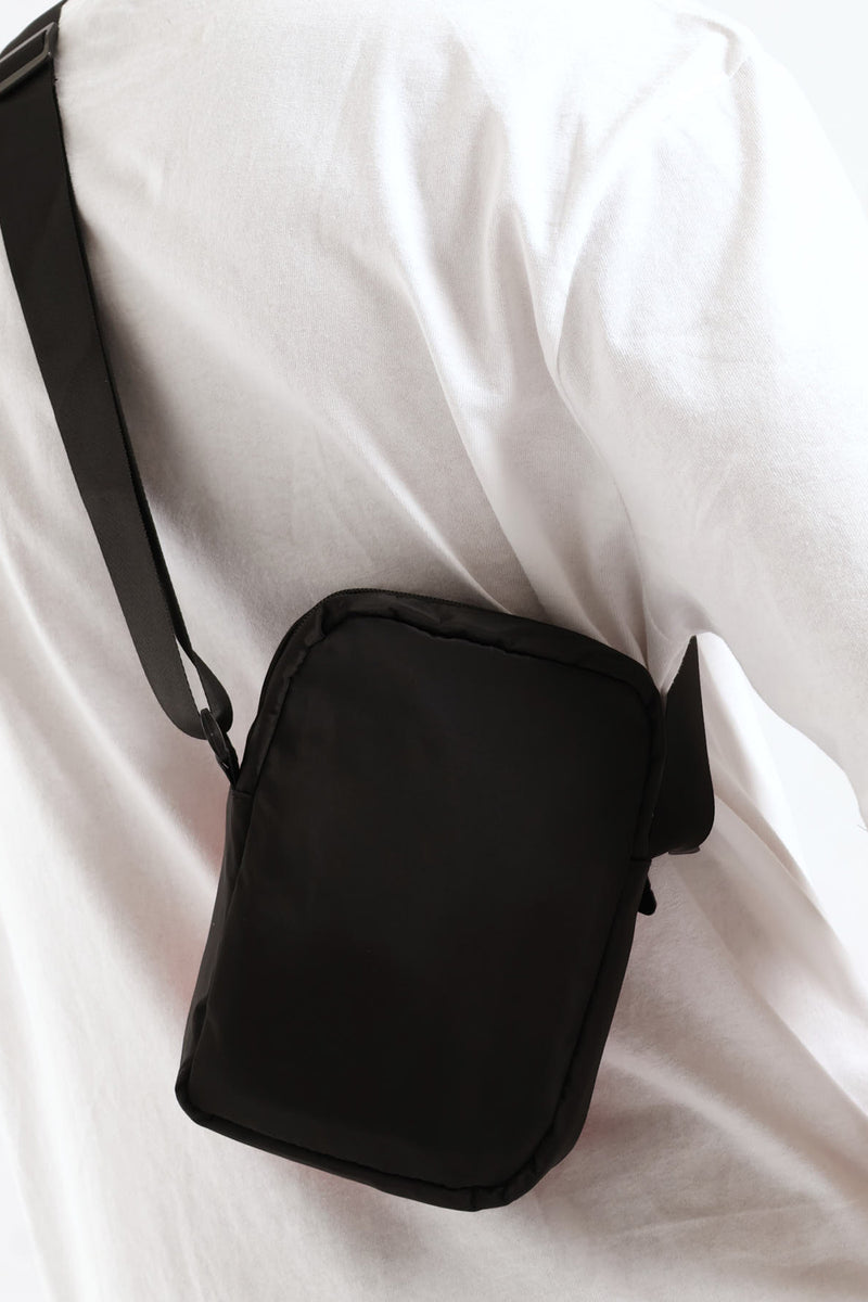 Boys Twitch Side Sling Bag - Black