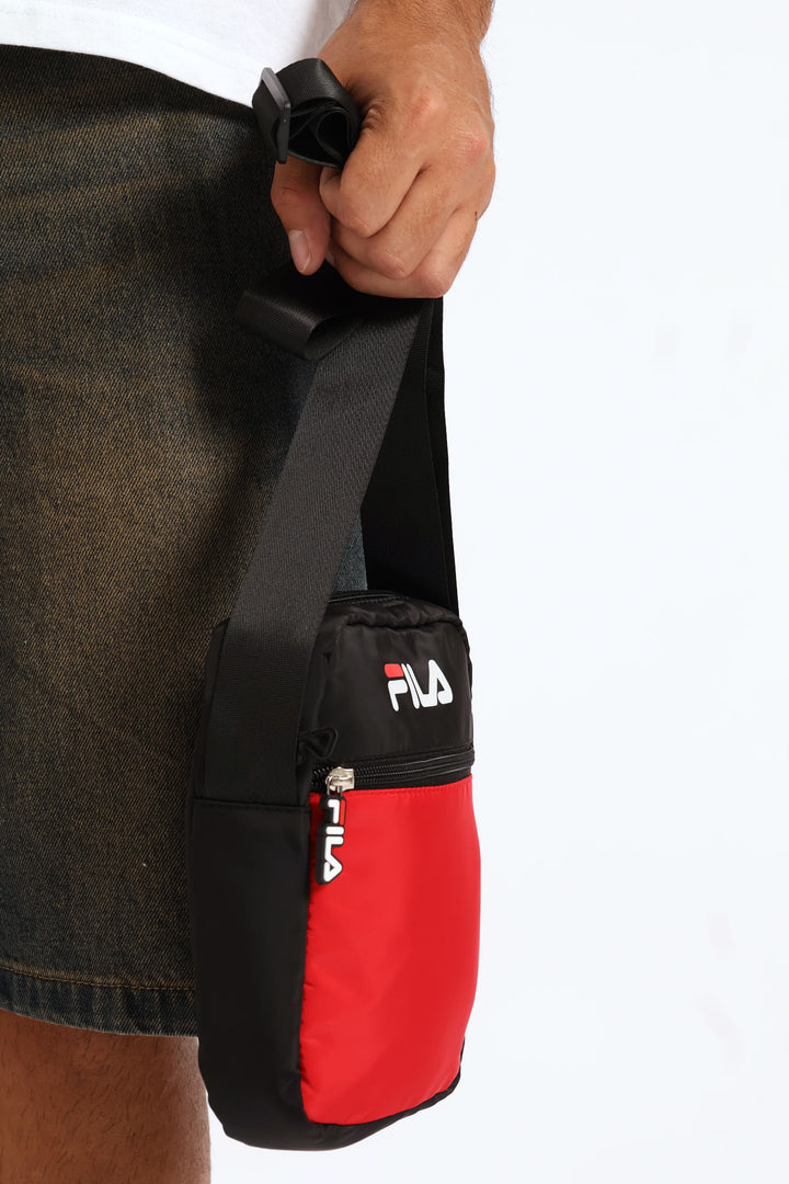 Boys Twitch Side Sling Bag - Black