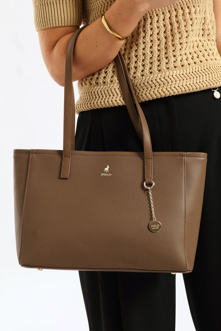 Lyon Medium Market Tote - Taupe