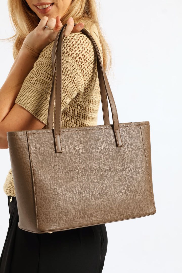 Lyon Medium Market Tote - Taupe