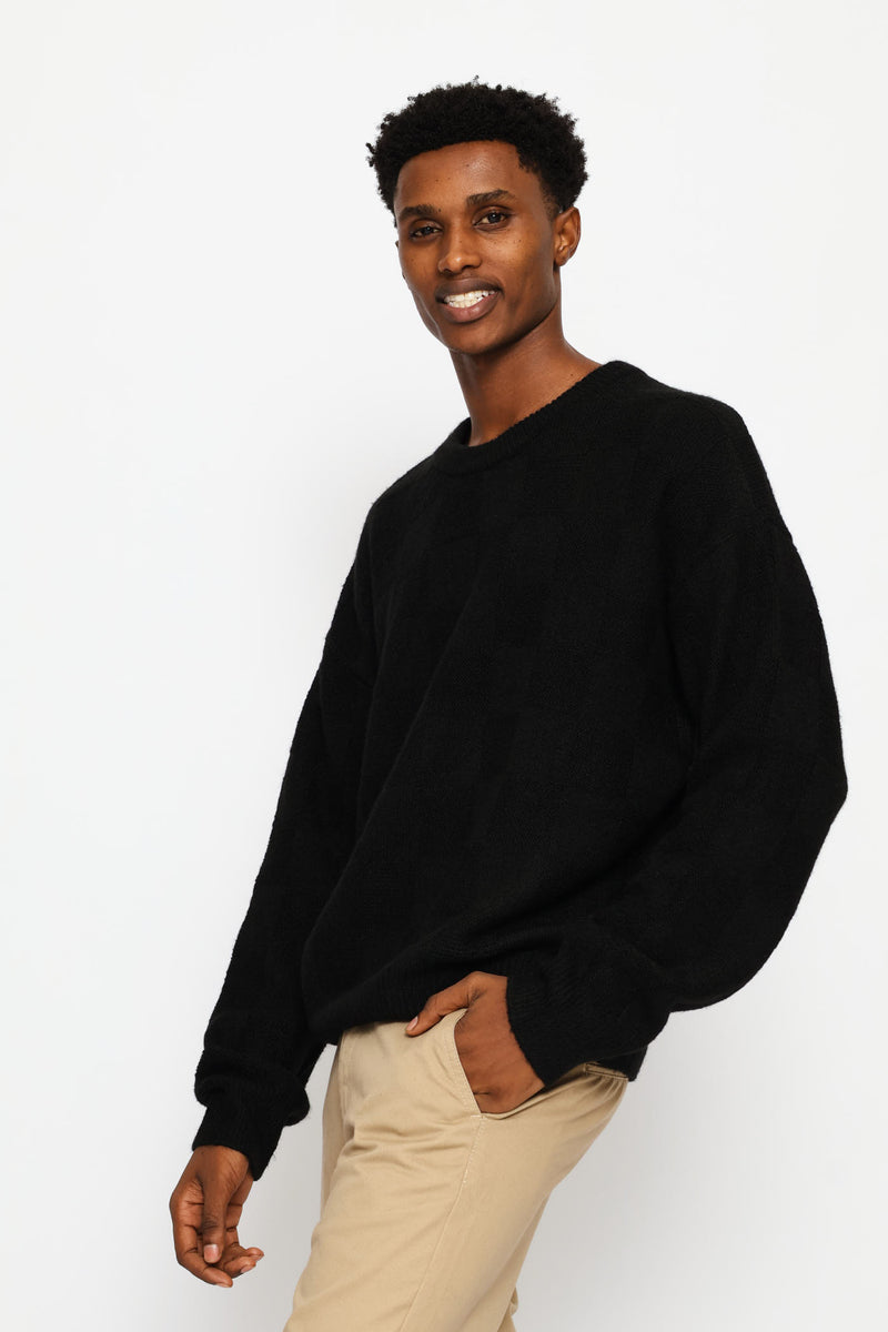 Textured Knitwear - Black