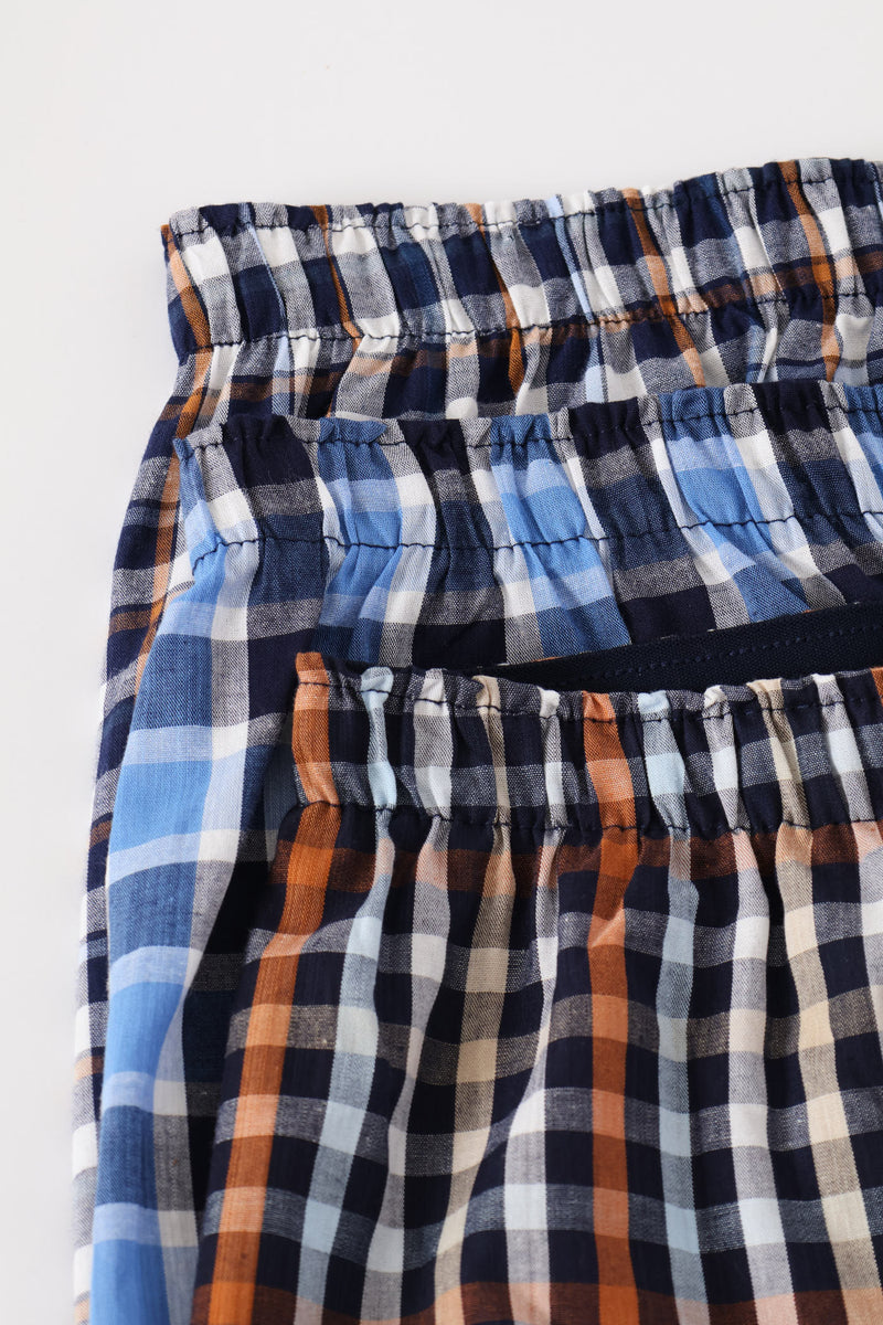 3 Pack Value Boxers - Rust/Blue