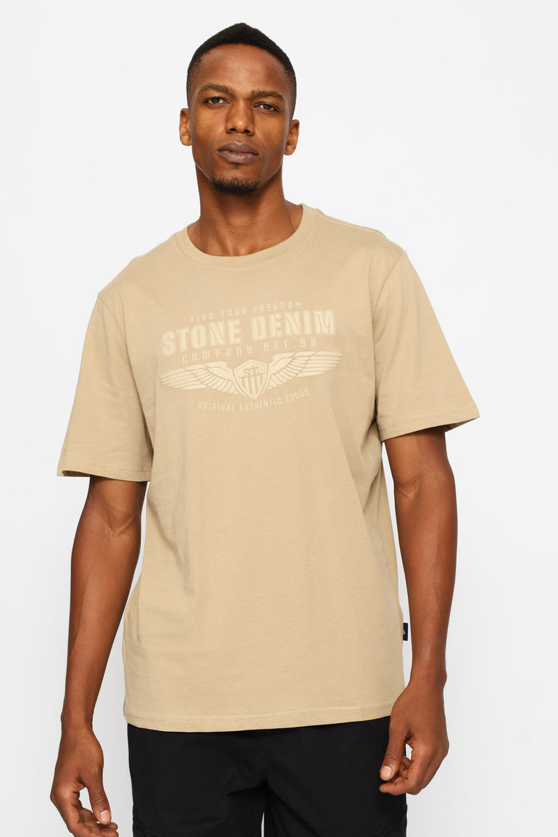 Wings Tee - Taupe