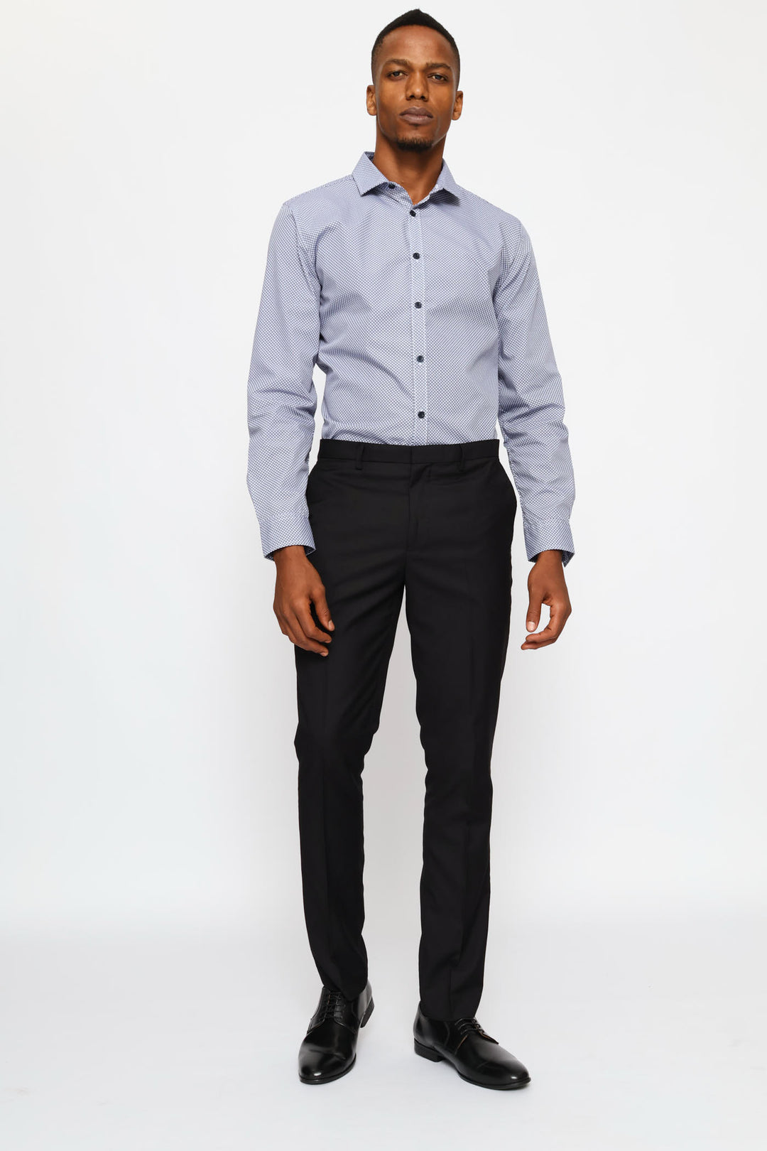 Slim Long Sleeve Mosaic Printed Shirt - Multi