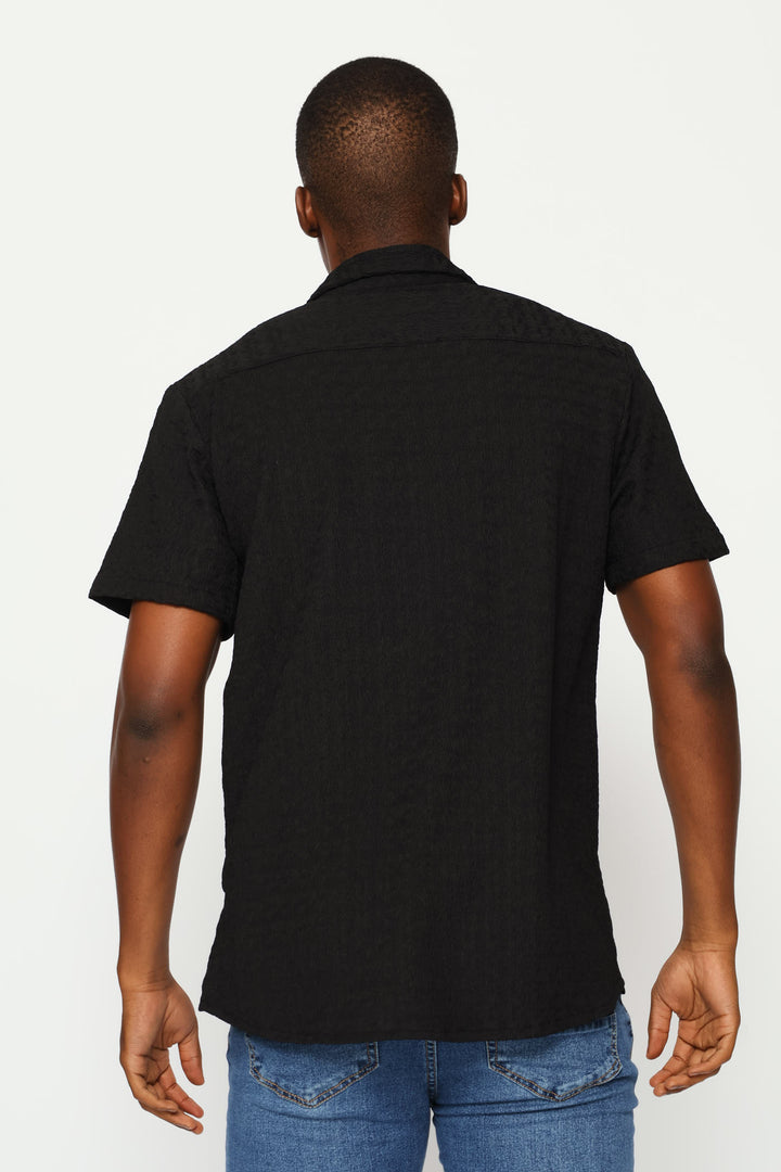 Crinkle Shirt - Black