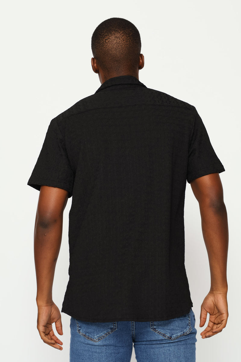 Crinkle Shirt - Black