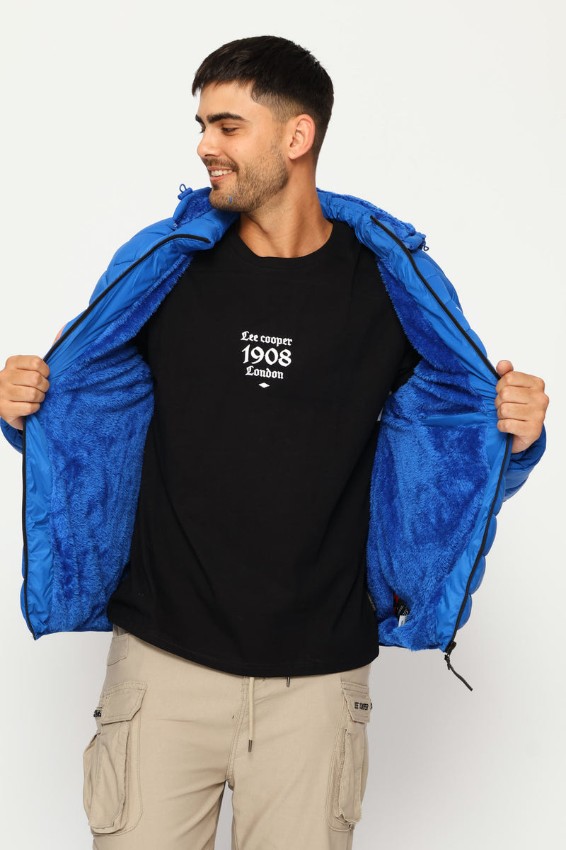 Billy Fur Lined Puffer Jacket - Blue