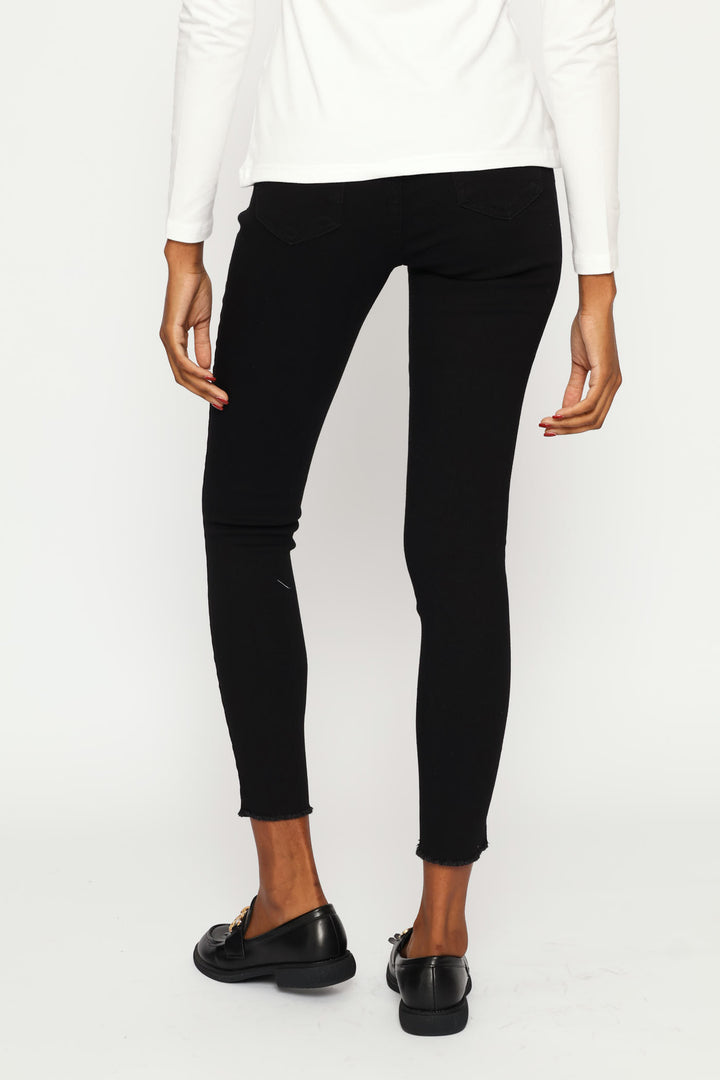 Anklegrazer Skinny Denim Jean - Black