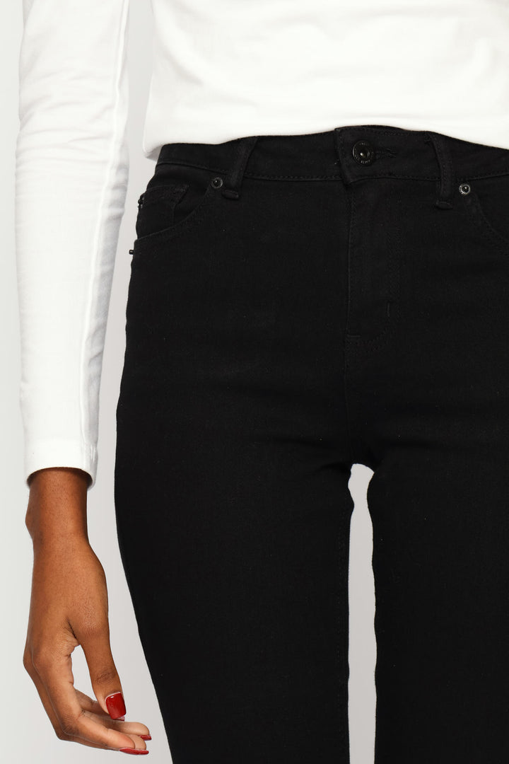Anklegrazer Skinny Denim Jean - Black