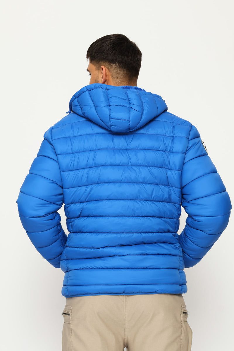 Billy Fur Lined Puffer Jacket - Blue