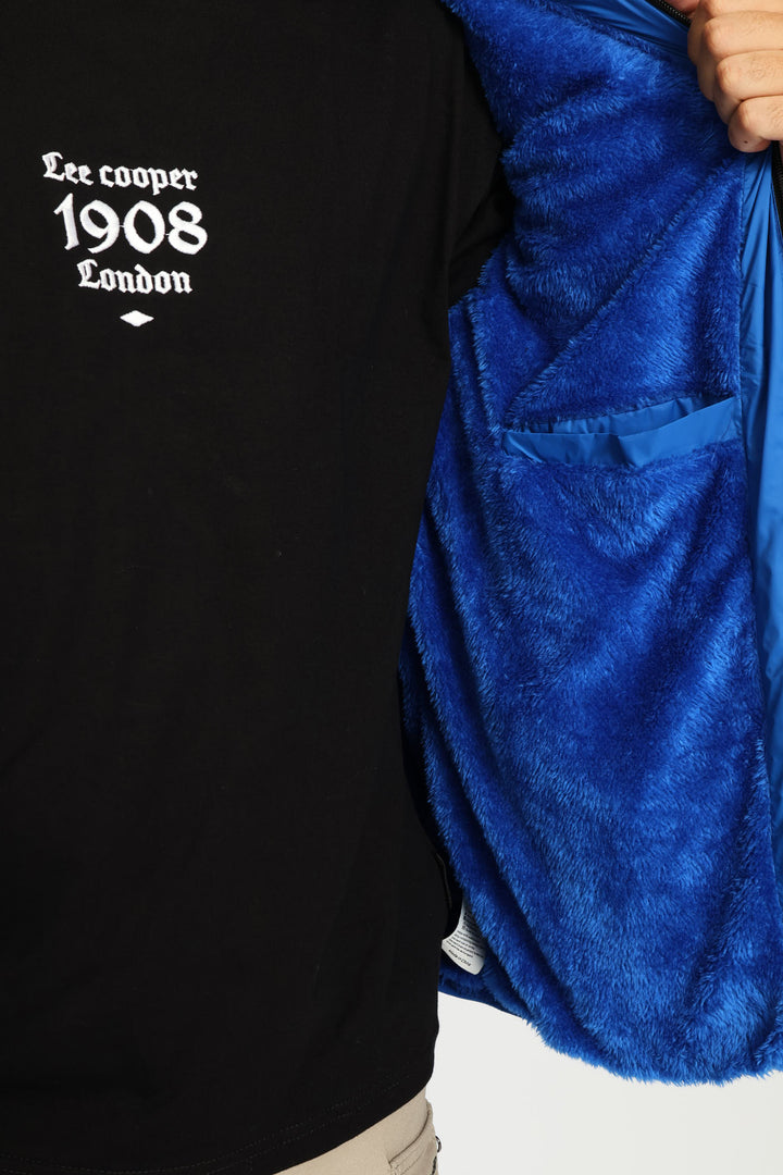 Billy Fur Lined Puffer Jacket - Blue